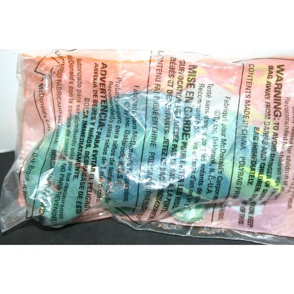 TY Beanie Baby Rainbow Chameleon Iguana 1997 PVC Pellets blue 4037 SET McD's - Picture 11 of 12